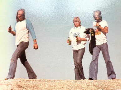 DD - Kinks Tour 1977 Asbury Park, NY with Andy Pyle and Leroy (roadie)